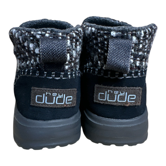 Hey Dude Gray Denny Chevron Blue Slip-on Lightweight Women's Booties Size 7 NWT - Picture 4 of 8